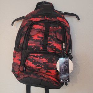 Eastsport Boys Retreat Backpack Static Red Camo